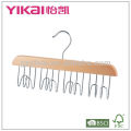 Wooden belt hanger with 12 racks